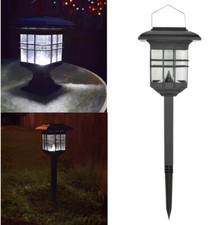 LYYT BRIGHT SOLAR GARDEN LANTERN WEATHERPROOF OUTDOOR PATHWAY DECK PATIO LIGHT