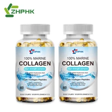 100% Marine Collagen Protein Softgel, Get Healthier Skin Sleep Better Anti-aging