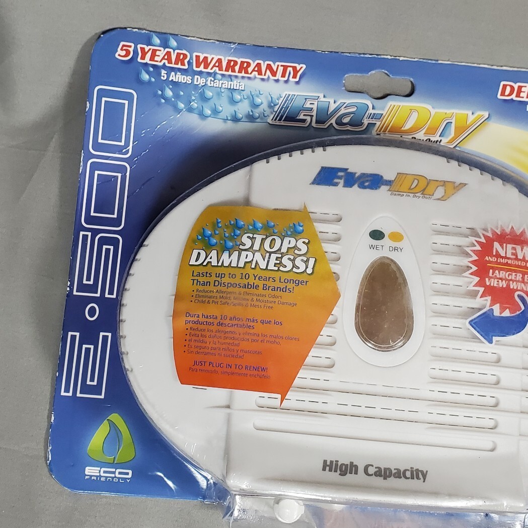 EvaDry E500 Dehumidifier Renewable High Capacity Wireless Mini E500