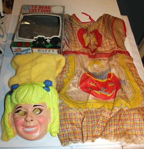 1970 Ben Cooper Buffy Family Affair Halloween Kostüm mit Box #806 Mrs Beasley Rarität