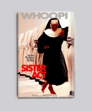 SISTER ACT (1992) - 2"x3" MOVIE POSTER MAGNET (90s comedy musical Whoopi)
