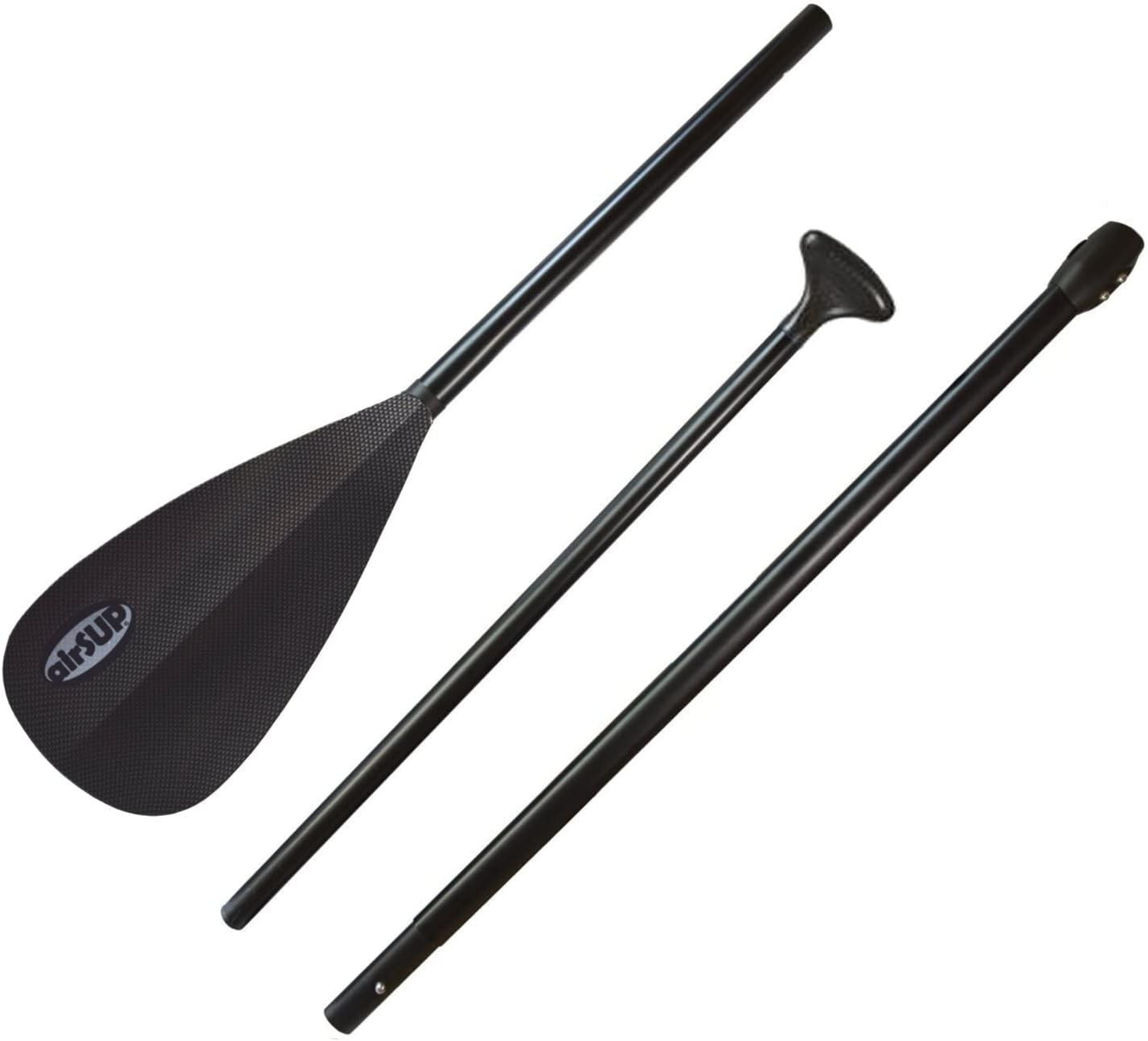Tough 3 Piece Compact Paddle for Inflatable SUP Light 33oz NO TWIST carbon decal