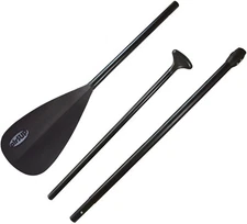 Tough 3 Piece Compact Paddle for Inflatable SUP Light 33oz NO TWIST carbon decal