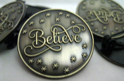 Antique Gold 1'' Lapel Pin, With Safty Pin Back