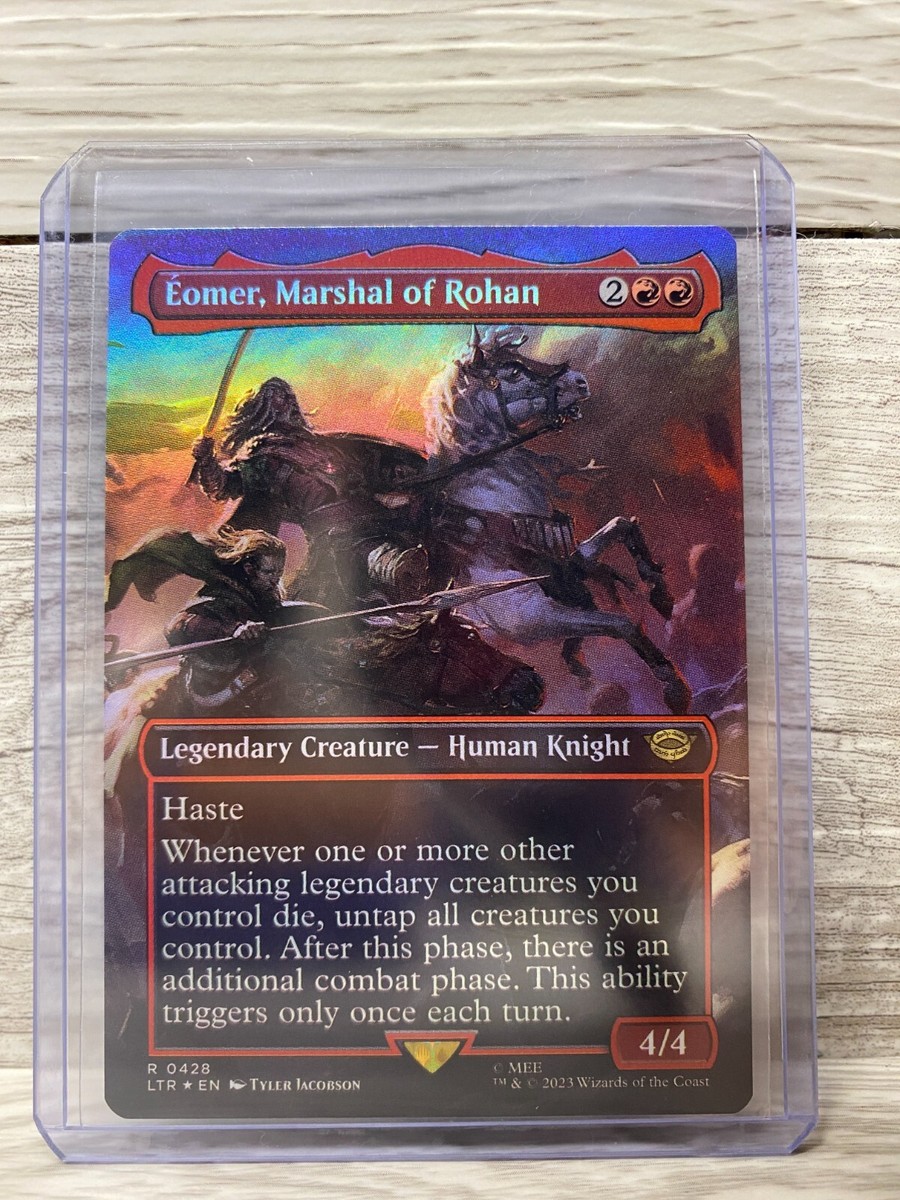 MTG Lord of the Rings Eomer, Marshal of Rohan 0428 R Borderless