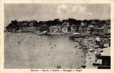 CPA AK GENOVA STURLA e Quarto - Spiaggia e Bagni ITALY (395589)