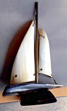 Vintage horn sailboat