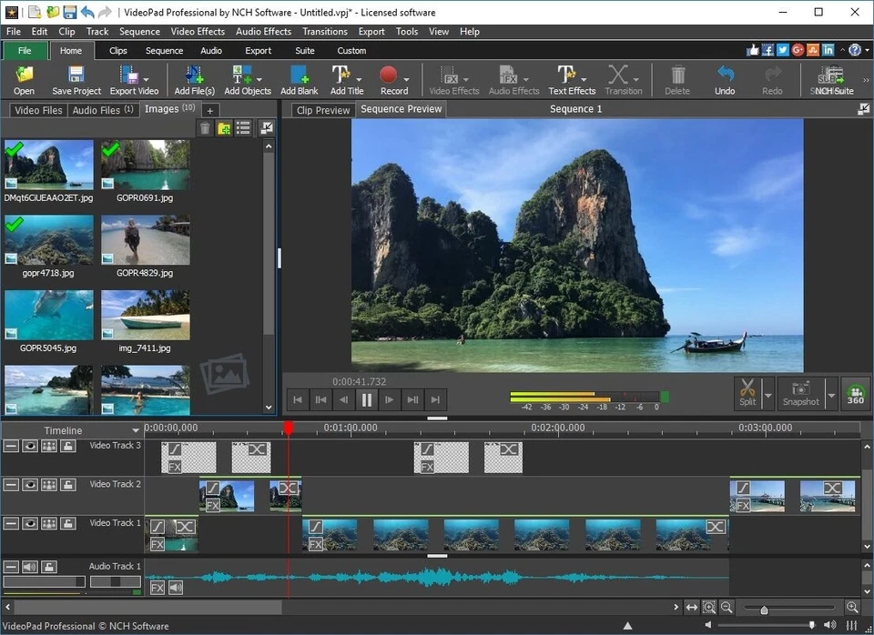 VideoPad Video Editor MPEG ,WMV editor Edit Video , Copy , Cut - Image 2 of 3