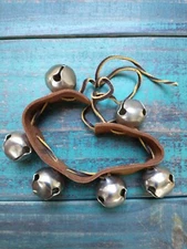 Vintage Handmade Ceremonial Dance Bells with Leather Strap