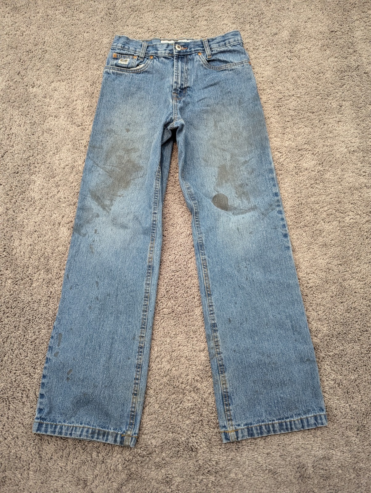 Cinch Jeans Womens 16 Regular Denim Blue Straight Stained | eBay