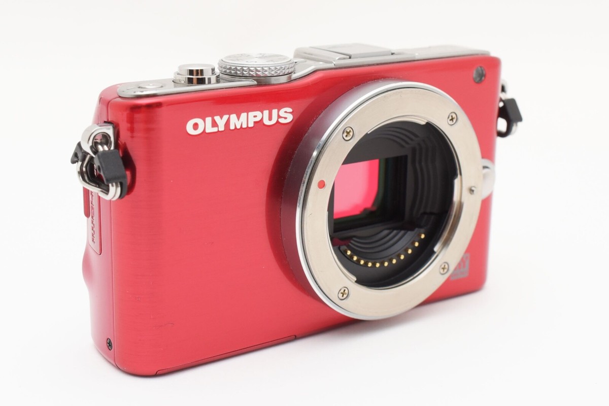 Olympus PEN Lite E-PL3 12.3MP Digital Camera Red Body [2684