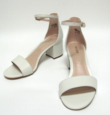 Aldo Womens Villarosa Ankle strap Heel / White / US size 6 -OR- 8.5 U Choose