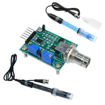 Liquid PH 0-14 Value Detect Sensor Module + PH Electrode Probe BNC for Arduino