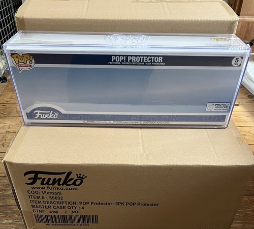 4 x Funko POP 5 Pack Pk Hard Stack Premium Pop Protector Case Genuine ...