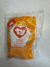 Ty Teenie Beanie Babies Bongo the Monkey 2 McDonalds Happy Meal Toy 1998