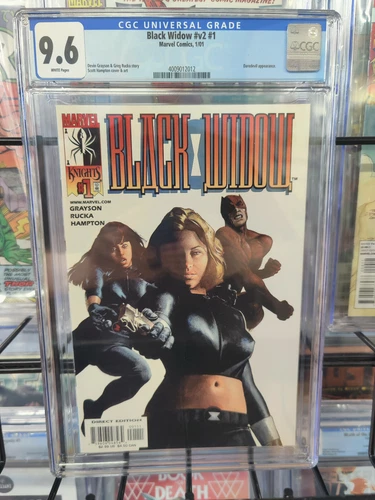 BLACK WIDOW #1 (2001) - CGC GRADE 9.6 - 1ST ISSUE - DAREDEVIL APPEARANCE!
