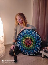 Sacred Vegan "Healing Yantra", shamanic hand drum 20'', sound therapy tool