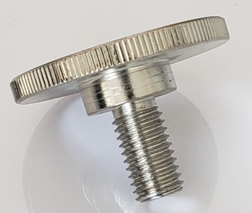 Stainless Wide 40mm Dia Flathead Thumb Screw Knurled Knob M10 1.5 x 18mm - Picture 1 of 3