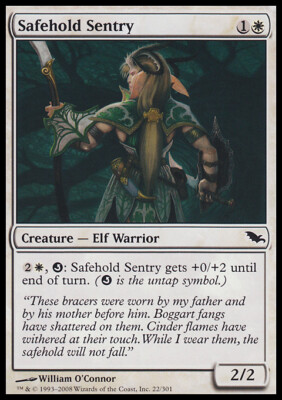 Magic the Gathering MTG Safehold Sentry (22) Shadowmoor   LP