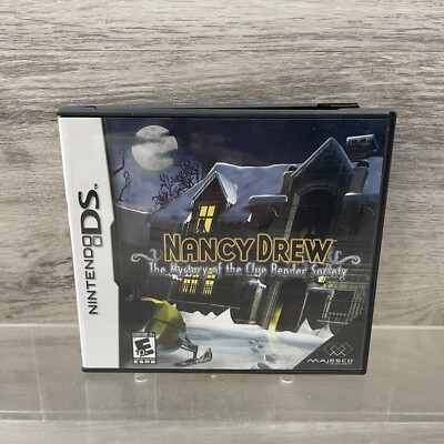 Nintendo DS NANCY DREW THE MYSTERY OF THE CLUE BENDER SOCIETY Video Game