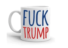 Funny F@#k Trump Coffee Mug Anti-Trump AF RESIST Mug Funny Anti Trump Cup