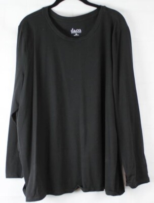 Denim & Co Essentials Perfect Jersy Long Sleeve Crew Neck Top, 2X