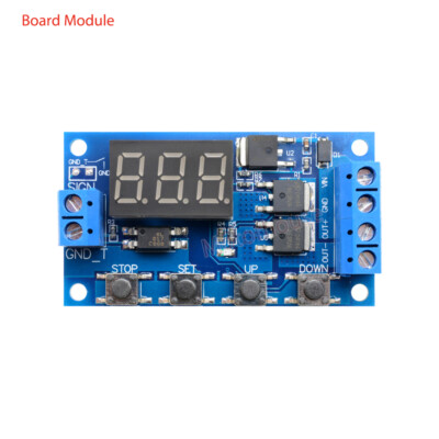 DC 5V 12V 24V Adjustable Cycle Delay Timing Time Relay Timer Control ON-OFF Loop Switch Module 0-100 Mminutes - 44