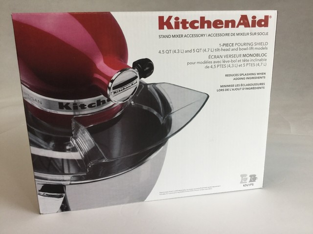 KitchenAid Mixer Pouring Shield 4.5 - 5 QT KN1PS KSM500 KSM150 KSM90 KSM75 K45SS