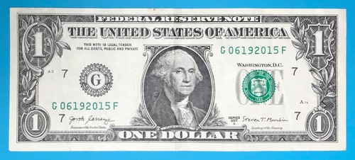 June 19, 2015 : G 06192015 F BIRTHDAY Note $1 One Dollar Bill - Picture 2 of 3