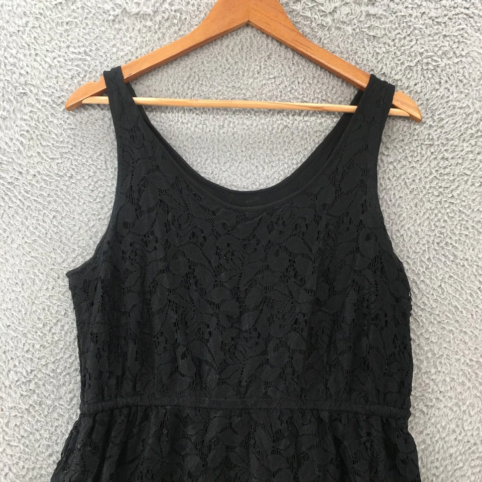 Kensie линия платье женщин L черный вискозы смесь декольте без рукавов пуловер - Изображение 2 из 4