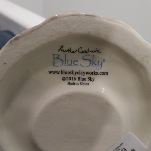 2016 Blue Sky Clayworks The Gatekeeper squelette citrouille bougie maison lumière à thé - Photo 8/8