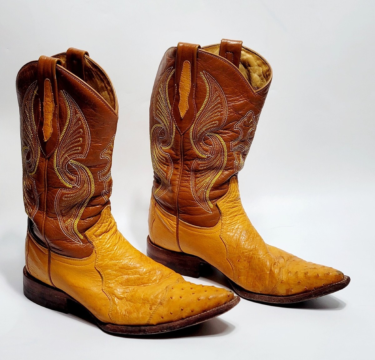 Arango boots Original -Ostrich Boots | Black Men Western Square Toe Boots  main image 4