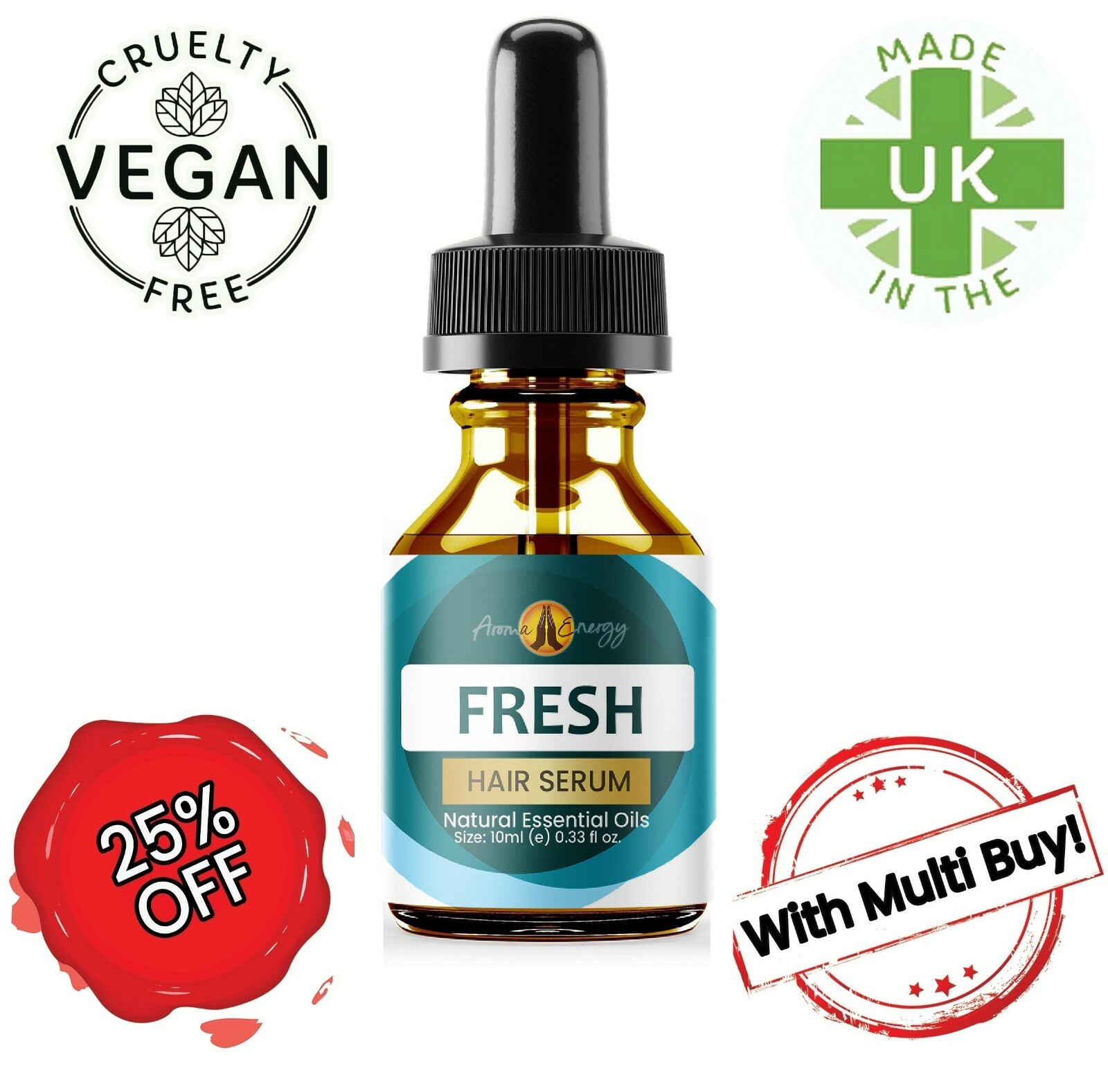 Hair Regrowth Serum Natural Hair Growth Treatment With Peppermint