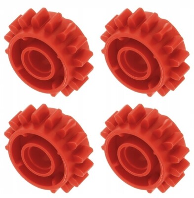  NEW-Lego Technic ,Red 16 Tooth Gears With Clutch on Both Sides lot of x4 EA   