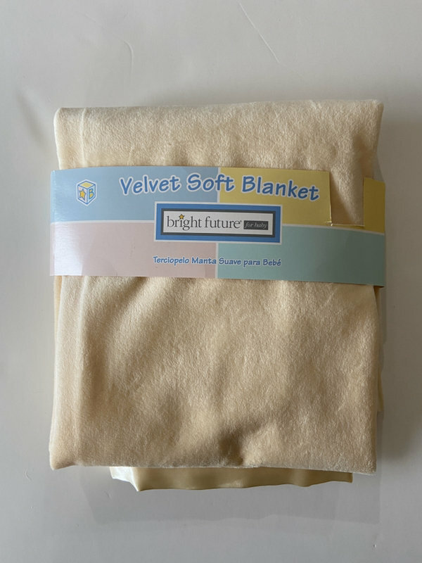 HTF NWT Bright Future JC Penney Velvet Soft Yellow Satin Velour Baby