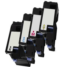 4 pack C/M/Y/K Toner Cartridge For Dell Color Laser 1250c, 1350cnw