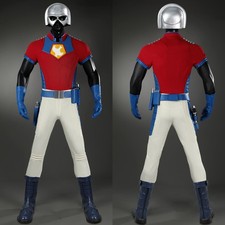 Peacemaker Christopher Smith Cosplay Costume Superhero Battle Suit With Holster