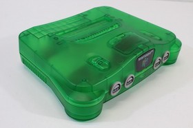 Nintendo 64 Clear Jungle Green Console Controller AC AV N64 NTSC REGION FREE