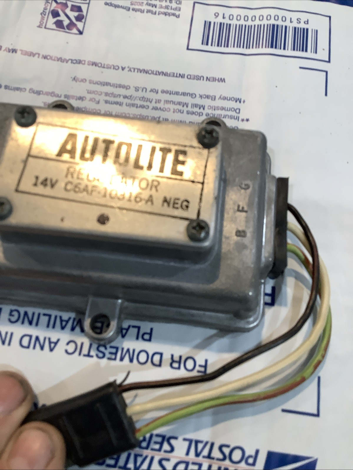Nos Ford GT 40 Ford Transistor Voltage Regulator Autolite C6AZ-10316-A