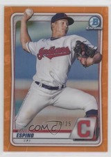 2020 Bowman Draft Chrome Orange Refractor 24/25 Daniel Espino #BD-26 s7f