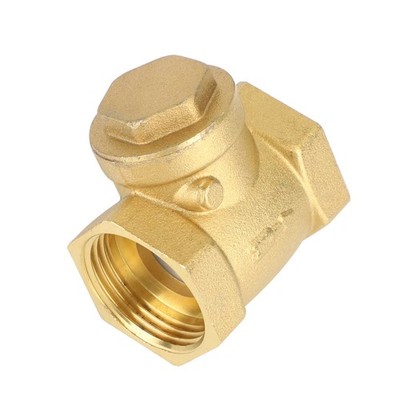 1'' Inch Brass Swing Check Valve Steam and Water NPT Threaded Prevents Reverse