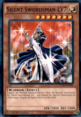 King of Games: Yugi's Legendary Decks #YGLD-ENC06 Silent Swordsman LV7