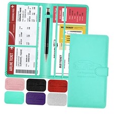 Car Registration and Insurance Card Holder with Magnetic Closure, Grass Green