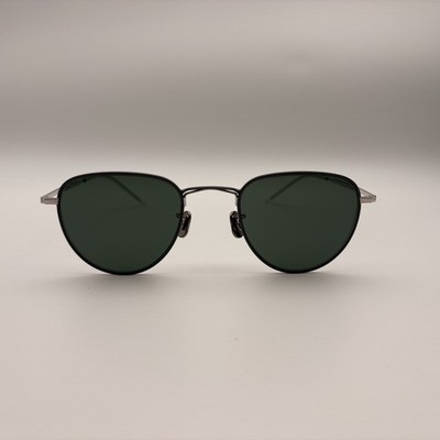 [New] Eyevan 7285 773 c. 9120-G Silver/Green Luxury Sunglasses Japan 50/22/148