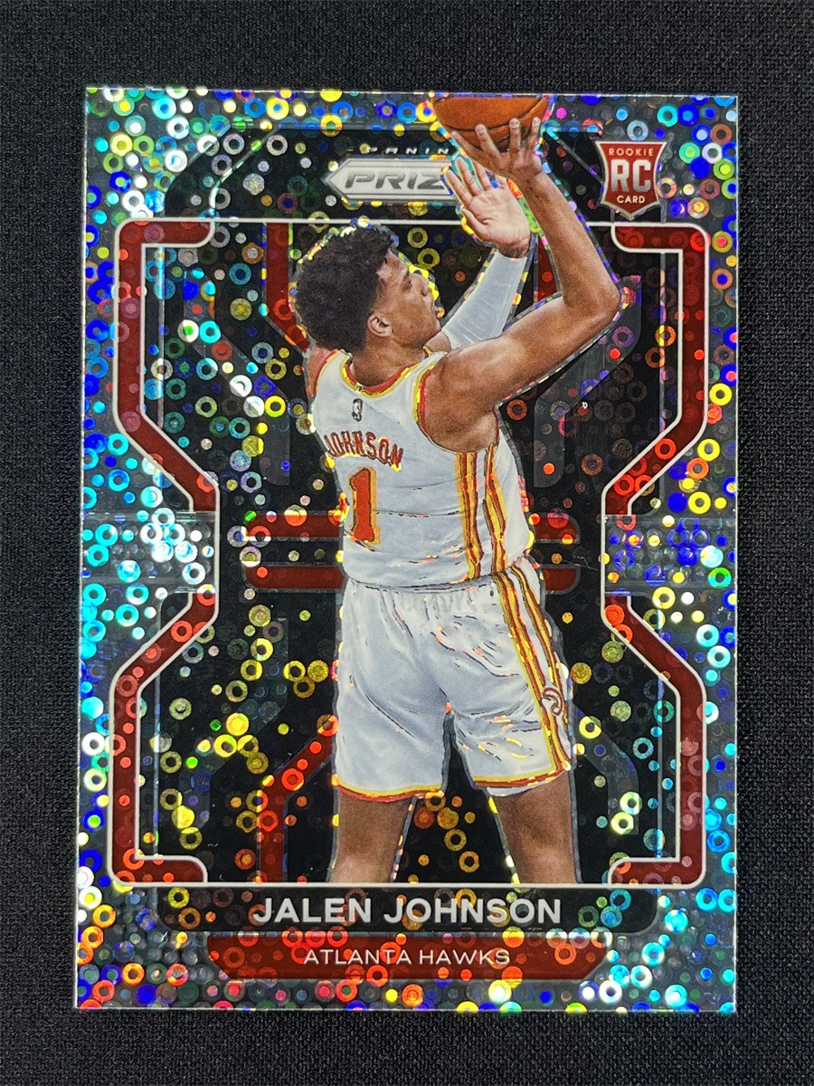 2021-22 Panini Prizm Fast Break Jalen Johnson #305 Silver Disco Prizm RC Rookie