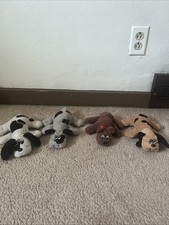 1980s Tonka Pound Puppies Plush Lot Of 4