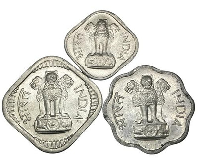 India - 1, 2, 5 PAISA Random Year Coin Set Collectors Coins & Educational Gift