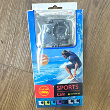 Sports Cam 1080p Full HD Waterproof Action Camera Black 2in Screen USB
