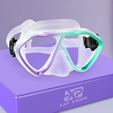 Scuba Diving Mask for Adults - Premium Anti-Fog Snorkeling Mask Amber Glow