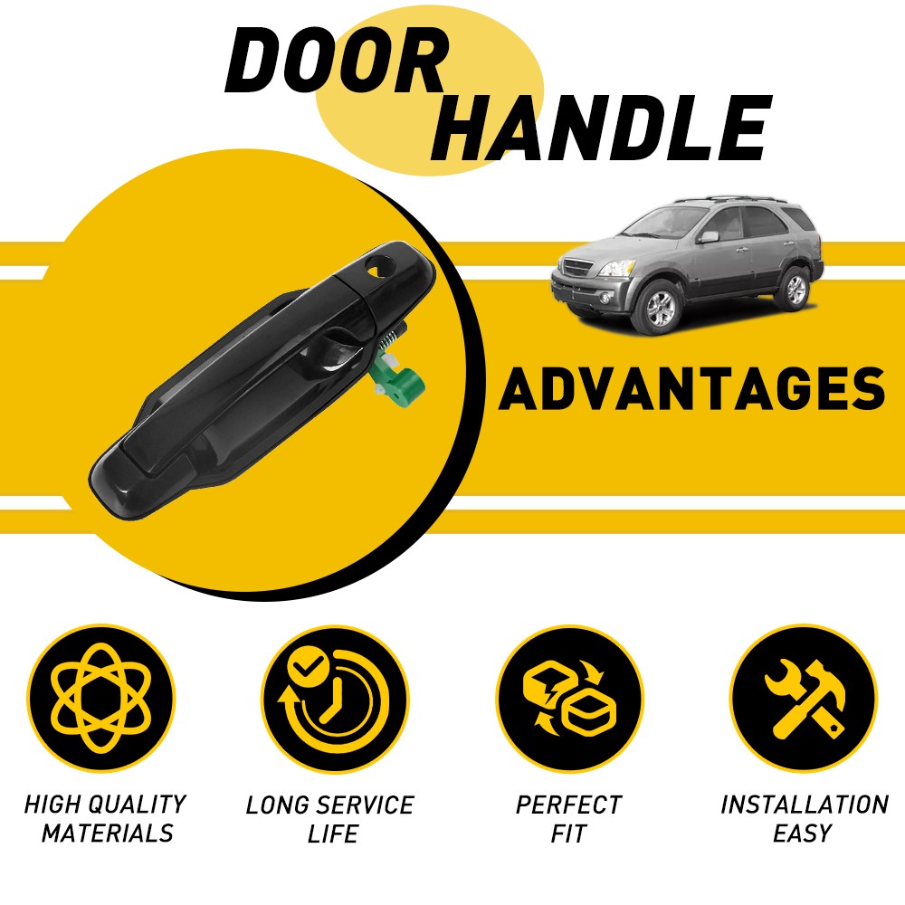 Front Right Passenger Side Exterior Door Handle for 2003-2009 Kia
